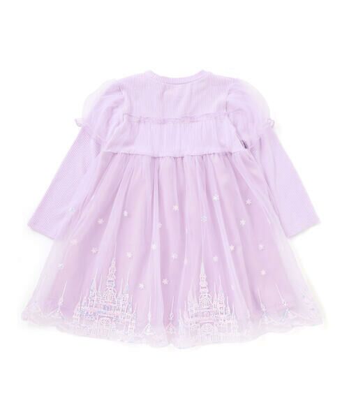 SLAP SLIP / スラップ スリップ ミニ丈・ひざ丈ワンピース | フワフワお城刺しゅうチュールドッキングワンピース(80~130cm) | 詳細18