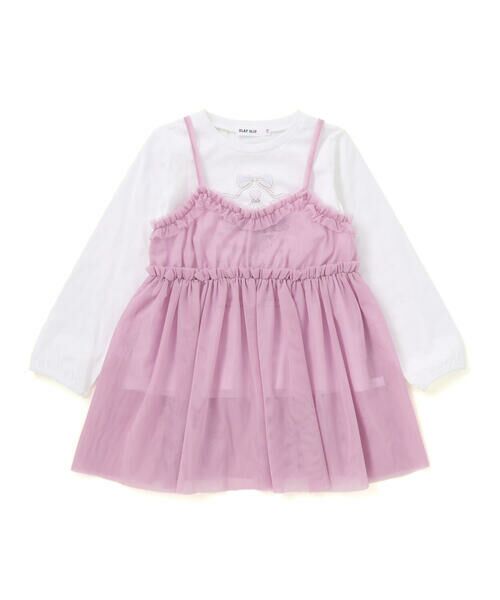 SLAP SLIP / スラップ スリップ その他 | メリーゴーランドプリントTシャツ+チュールキャミワンピース(90~130cm) | 詳細4