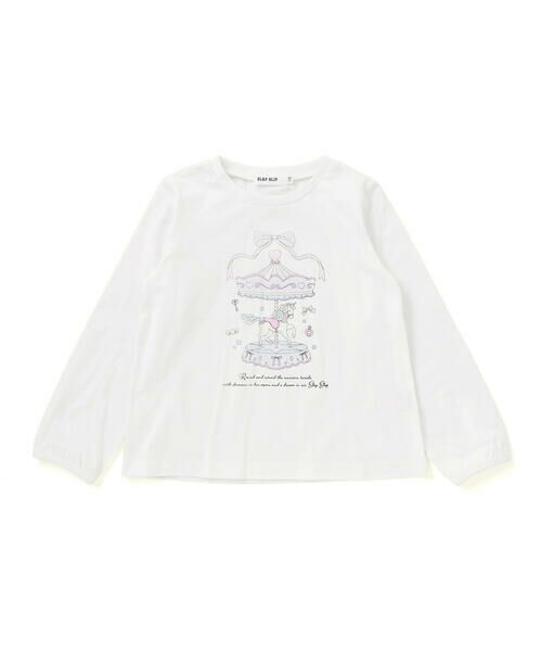 SLAP SLIP / スラップ スリップ その他 | メリーゴーランドプリントTシャツ+チュールキャミワンピース(90~130cm) | 詳細5