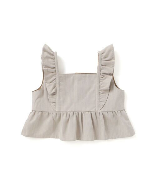 SLAP SLIP / スラップ スリップ セットアップ | 【お揃い】ヘリンボーンチェックフリルビスチェ+パンツセットアップ(80~130cm) | 詳細2