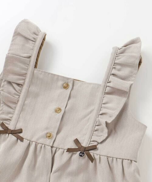 SLAP SLIP / スラップ スリップ セットアップ | 【お揃い】ヘリンボーンチェックフリルビスチェ+パンツセットアップ(80~130cm) | 詳細4