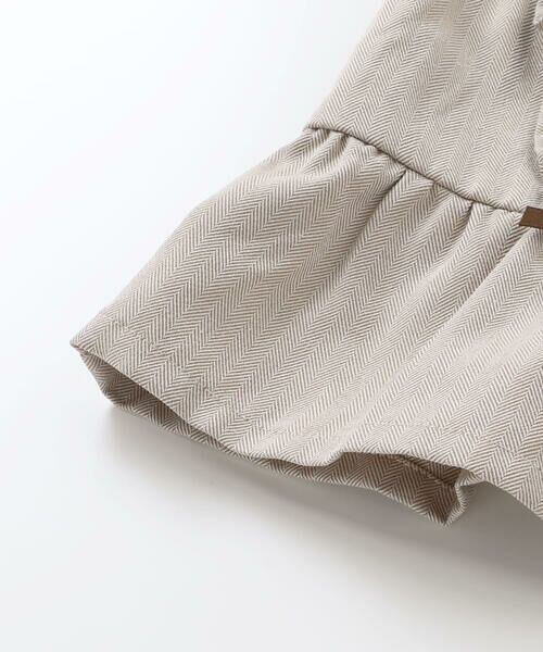 SLAP SLIP / スラップ スリップ セットアップ | 【お揃い】ヘリンボーンチェックフリルビスチェ+パンツセットアップ(80~130cm) | 詳細7