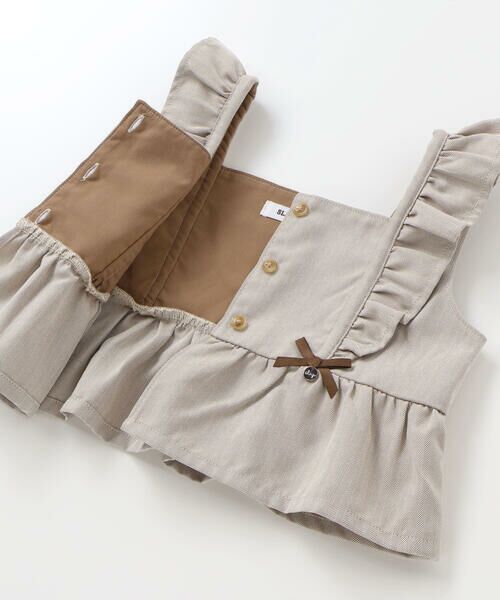 SLAP SLIP / スラップ スリップ セットアップ | 【お揃い】ヘリンボーンチェックフリルビスチェ+パンツセットアップ(80~130cm) | 詳細8