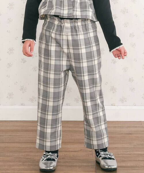 SLAP SLIP / スラップ スリップ セットアップ | 【お揃い】ヘリンボーンチェックフリルビスチェ+パンツセットアップ(80~130cm) | 詳細21