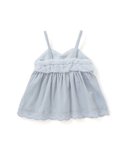 SLAP SLIP / スラップ スリップ カットソー | 裾スカラップキャミソール+チャーム付きTシャツ2点セット(90~130cm) | 詳細2