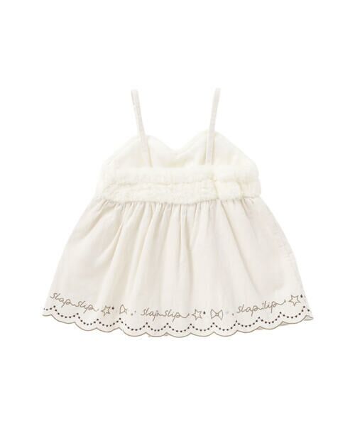 SLAP SLIP / スラップ スリップ カットソー | 裾スカラップキャミソール+チャーム付きTシャツ2点セット(90~130cm) | 詳細8