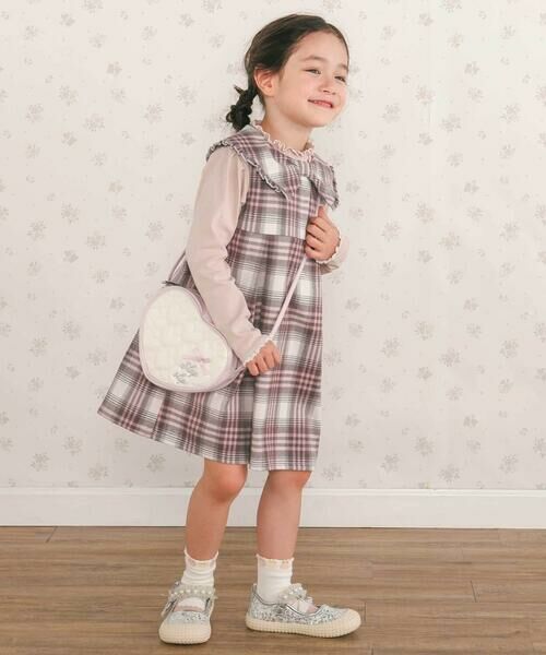 SLAP SLIP / スラップ スリップ ミニ・ひざ丈スカート | 【お揃い】ビッグリボン襟ジャンパースカート(80~130cm) | 詳細6