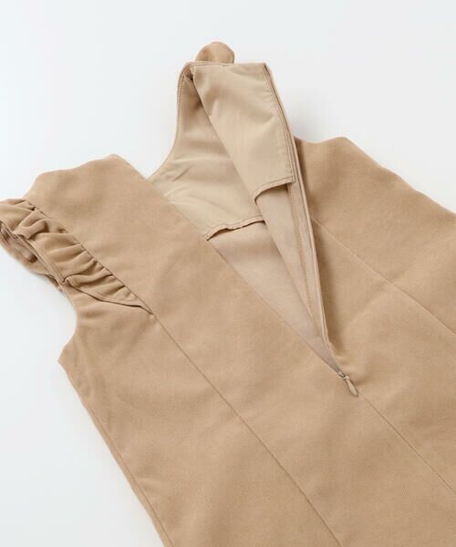 SLAP SLIP / スラップ スリップ ミニ丈・ひざ丈ワンピース | 肩フリルリボン付きファーポケットジャンパースカート(90~130cm) | 詳細13