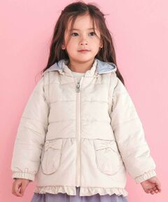 SLAP SLIP / スラップ スリップ ダウンジャケット・ベスト | 【お揃い】無地キラキラ箔プリント8WAYコート(80~130cm)