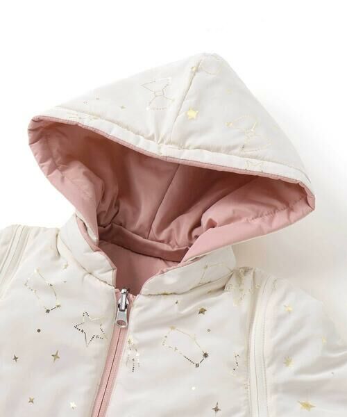 SLAP SLIP / スラップ スリップ ダウンジャケット・ベスト | 【お揃い】無地キラキラ箔プリント8WAYコート(80~130cm) | 詳細9