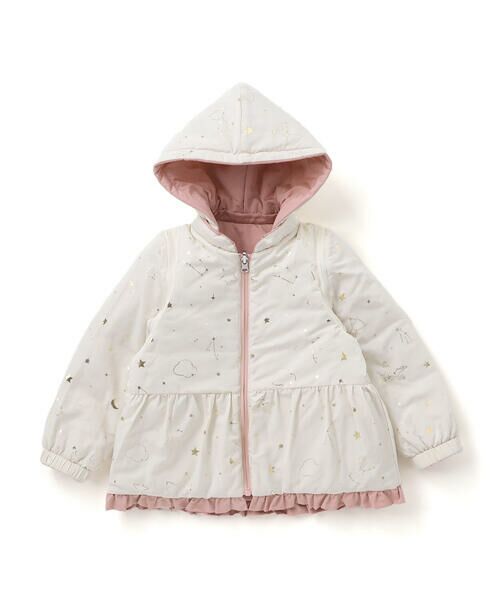 SLAP SLIP / スラップ スリップ ダウンジャケット・ベスト | 【お揃い】無地キラキラ箔プリント8WAYコート(80~130cm) | 詳細4