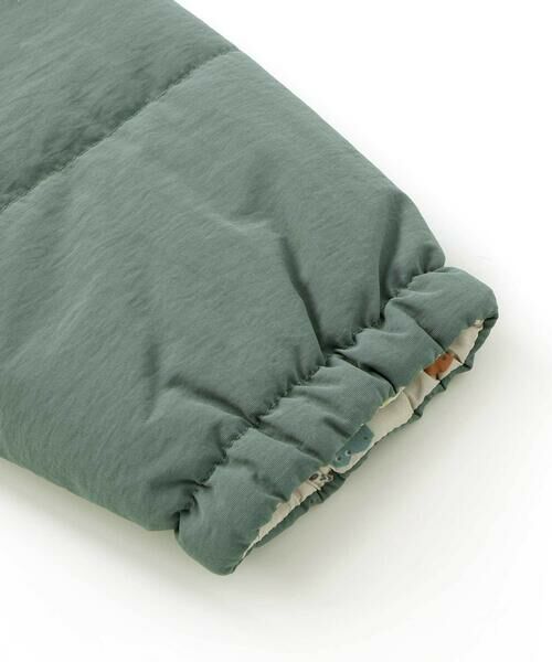 SLAP SLIP / スラップ スリップ ダウンジャケット・ベスト | 【お揃い】バイカラー恐竜ロケット総柄8WAYコート(80~130cm) | 詳細13