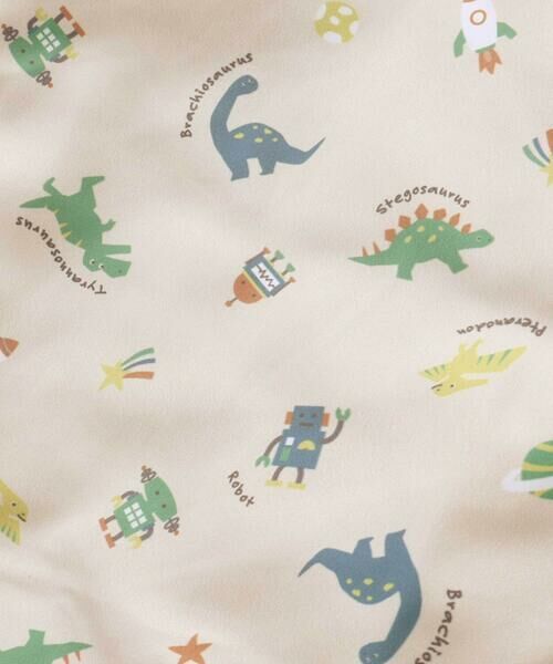 SLAP SLIP / スラップ スリップ ダウンジャケット・ベスト | 【お揃い】バイカラー恐竜ロケット総柄8WAYコート(80~130cm) | 詳細16