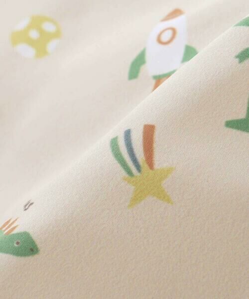 SLAP SLIP / スラップ スリップ ダウンジャケット・ベスト | 【お揃い】バイカラー恐竜ロケット総柄8WAYコート(80~130cm) | 詳細19