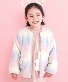 SLAP SLIP / スラップ スリップ テーラードジャケット | ハートポケットオーロラボアジャケット(80~130cm)