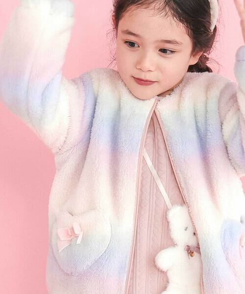 SLAP SLIP / スラップ スリップ テーラードジャケット | ハートポケットオーロラボアジャケット(80~130cm) | 詳細2