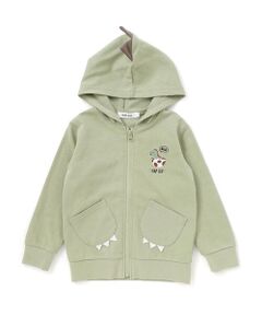 SLAP SLIP / スラップ スリップ テーラードジャケット | ツンツン恐竜トサカフード付きフルジップパーカー(80~120cm)