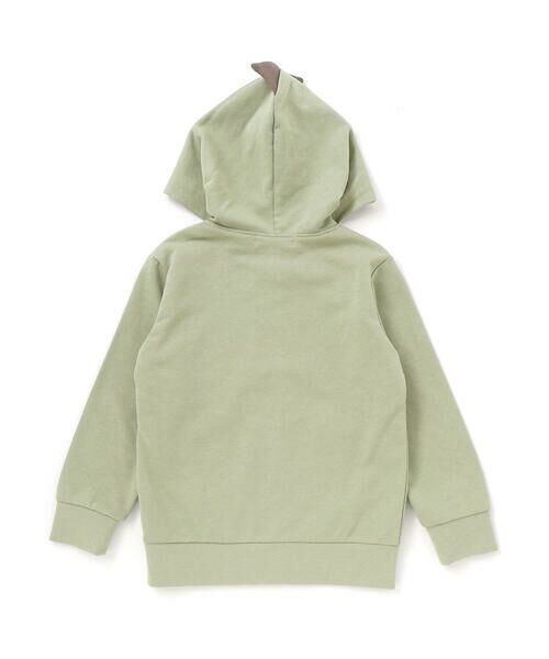 SLAP SLIP / スラップ スリップ テーラードジャケット | ツンツン恐竜トサカフード付きフルジップパーカー(80~120cm) | 詳細2