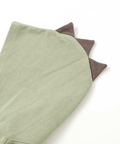 SLAP SLIP / スラップ スリップ テーラードジャケット | ツンツン恐竜トサカフード付きフルジップパーカー(80~120cm) | 詳細4