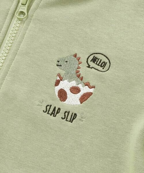 SLAP SLIP / スラップ スリップ テーラードジャケット | ツンツン恐竜トサカフード付きフルジップパーカー(80~120cm) | 詳細5