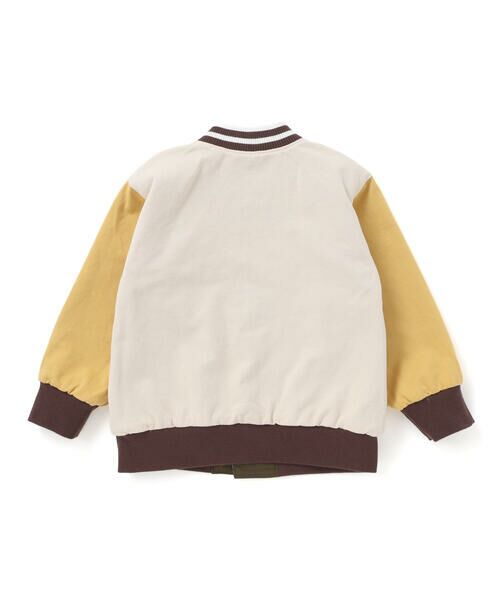 SLAP SLIP / スラップ スリップ テーラードジャケット | アニマルイヌ消防車スペースシャトルロボット背中刺しゅうリバーシブルスタジャン(80~130cm) | 詳細15