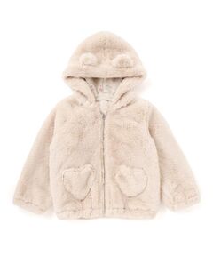 SLAP SLIP / スラップ スリップ ブルゾン | アニマルウサギクマネコハートポケット付きふわふわファージャケット(90~130cm)