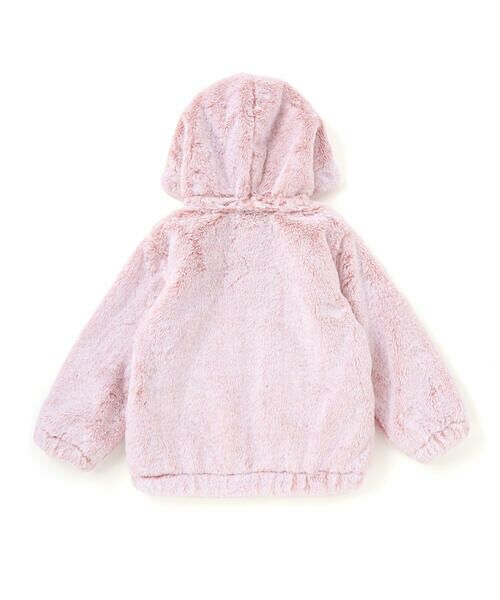 SLAP SLIP / スラップ スリップ ブルゾン | アニマルウサギクマネコハートポケット付きふわふわファージャケット(90~130cm) | 詳細3