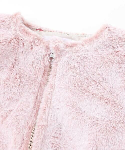 SLAP SLIP / スラップ スリップ ブルゾン | アニマルウサギクマネコハートポケット付きふわふわファージャケット(90~130cm) | 詳細6