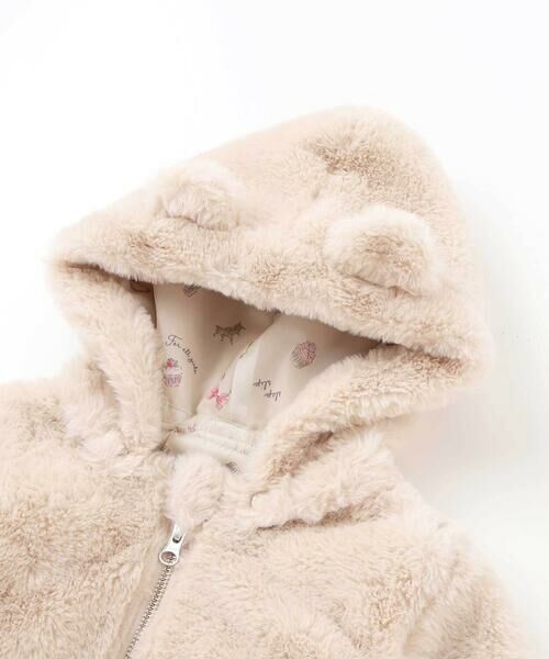 SLAP SLIP / スラップ スリップ ブルゾン | アニマルウサギクマネコハートポケット付きふわふわファージャケット(90~130cm) | 詳細19