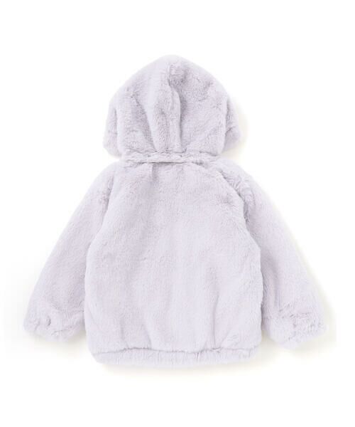 SLAP SLIP / スラップ スリップ ブルゾン | アニマルウサギクマネコハートポケット付きふわふわファージャケット(90~130cm) | 詳細22