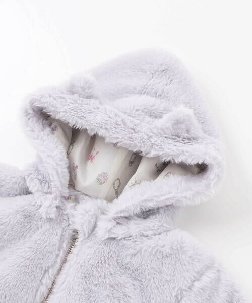SLAP SLIP / スラップ スリップ ブルゾン | アニマルウサギクマネコハートポケット付きふわふわファージャケット(90~130cm) | 詳細23