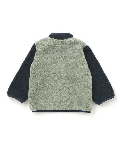 SLAP SLIP / スラップ スリップ ブルゾン | 恐竜ショベルカーパッチボアジャケット(80~130cm) | 詳細2