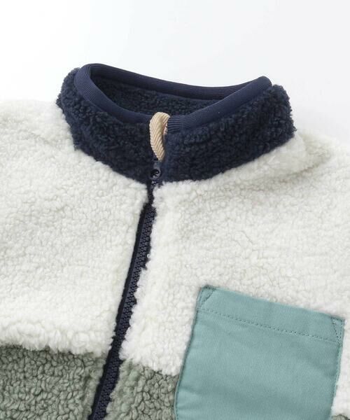 SLAP SLIP / スラップ スリップ ブルゾン | 恐竜ショベルカーパッチボアジャケット(80~130cm) | 詳細3