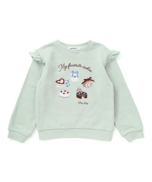 SLAP SLIP / スラップ スリップ スウェット | ケーキがいっぱい肩フリルトレーナー(80~130cm) | 詳細5