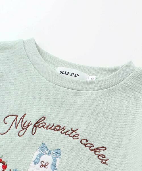 SLAP SLIP / スラップ スリップ スウェット | ケーキがいっぱい肩フリルトレーナー(80~130cm) | 詳細7