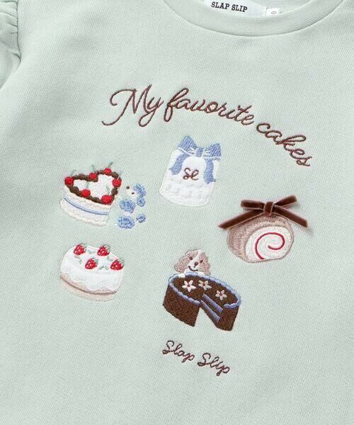 SLAP SLIP / スラップ スリップ スウェット | ケーキがいっぱい肩フリルトレーナー(80~130cm) | 詳細8