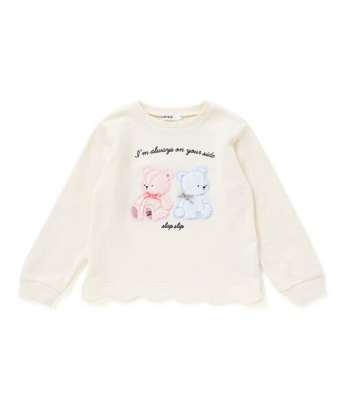 SLAP SLIP / スラップ スリップ スウェット | アニマルクマウサギ裾スカラップトレーナー(80~130cm) | 詳細2