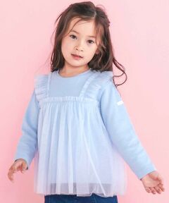 SLAP SLIP / スラップ スリップ スウェット | ふんわりチュールビスチェドッキングトレーナー(80~130cm)