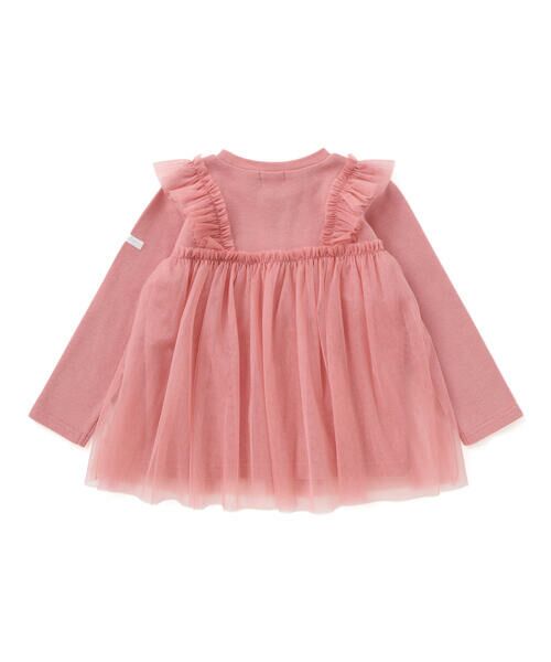 SLAP SLIP / スラップ スリップ スウェット | ふんわりチュールビスチェドッキングトレーナー(80~130cm) | 詳細2