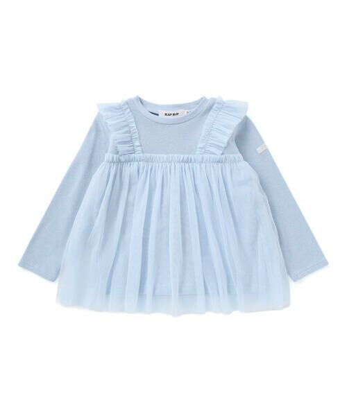 SLAP SLIP / スラップ スリップ スウェット | ふんわりチュールビスチェドッキングトレーナー(80~130cm) | 詳細5