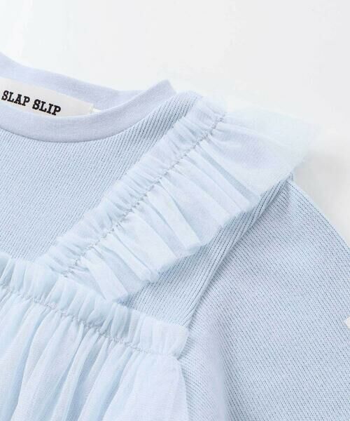 SLAP SLIP / スラップ スリップ スウェット | ふんわりチュールビスチェドッキングトレーナー(80~130cm) | 詳細8