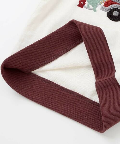 SLAP SLIP / スラップ スリップ スウェット | はたらくくるまおもちゃぽこぽこサガラ刺しゅうラグラントレーナー(80~130cm) | 詳細6