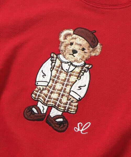 SLAP SLIP / スラップ スリップ スウェット | アニマルいろいろクマさん刺しゅうトレーナー(80~130cm) | 詳細9