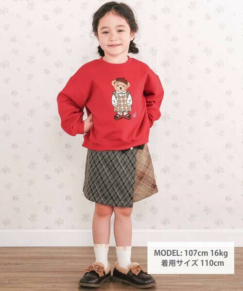 SLAP SLIP / スラップ スリップ スウェット | アニマルいろいろクマさん刺しゅうトレーナー(80~130cm) | 詳細6