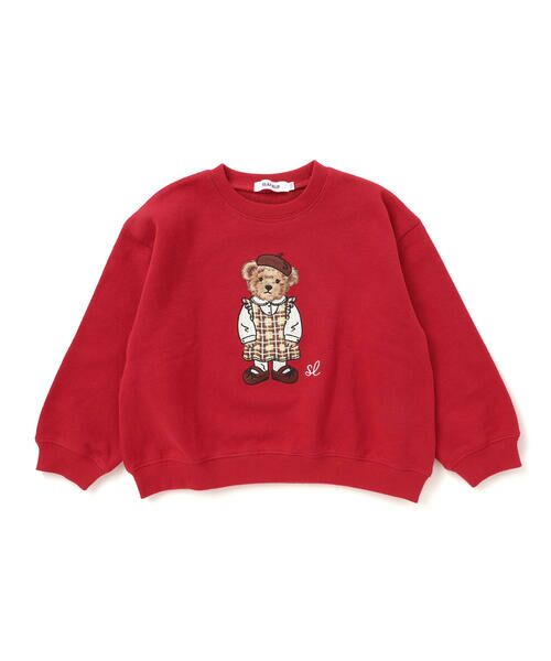 SLAP SLIP / スラップ スリップ スウェット | アニマルいろいろクマさん刺しゅうトレーナー(80~130cm) | 詳細7