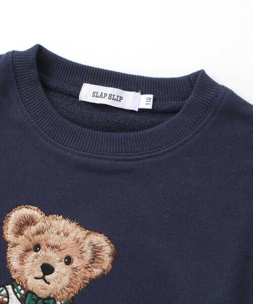 SLAP SLIP / スラップ スリップ スウェット | アニマルいろいろクマさん刺しゅうトレーナー(80~130cm) | 詳細13