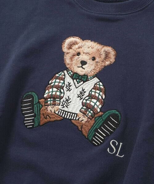 SLAP SLIP / スラップ スリップ スウェット | アニマルいろいろクマさん刺しゅうトレーナー(80~130cm) | 詳細14