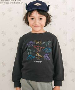 SLAP SLIP / スラップ スリップ スウェット | 恐竜刺しゅうトレーナー(80~130cm)