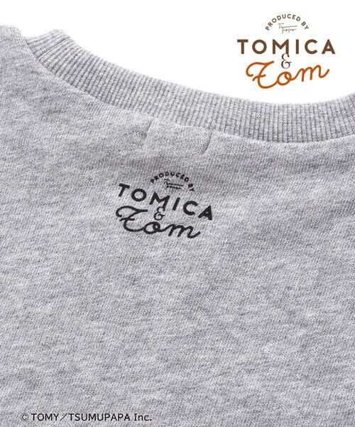 SLAP SLIP / スラップ スリップ スウェット | 【トミカとトム×SLAPSLIPコラボアイテム】はたらくくるまピラっとめくれるトレーナー(80~120cm) | 詳細14
