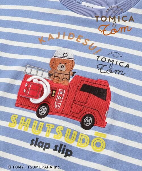 SLAP SLIP / スラップ スリップ スウェット | 【トミカとトム×SLAPSLIPコラボアイテム】はたらくくるま遊べる消防車ホイールローダーボーダートレーナー(80~120cm) | 詳細7
